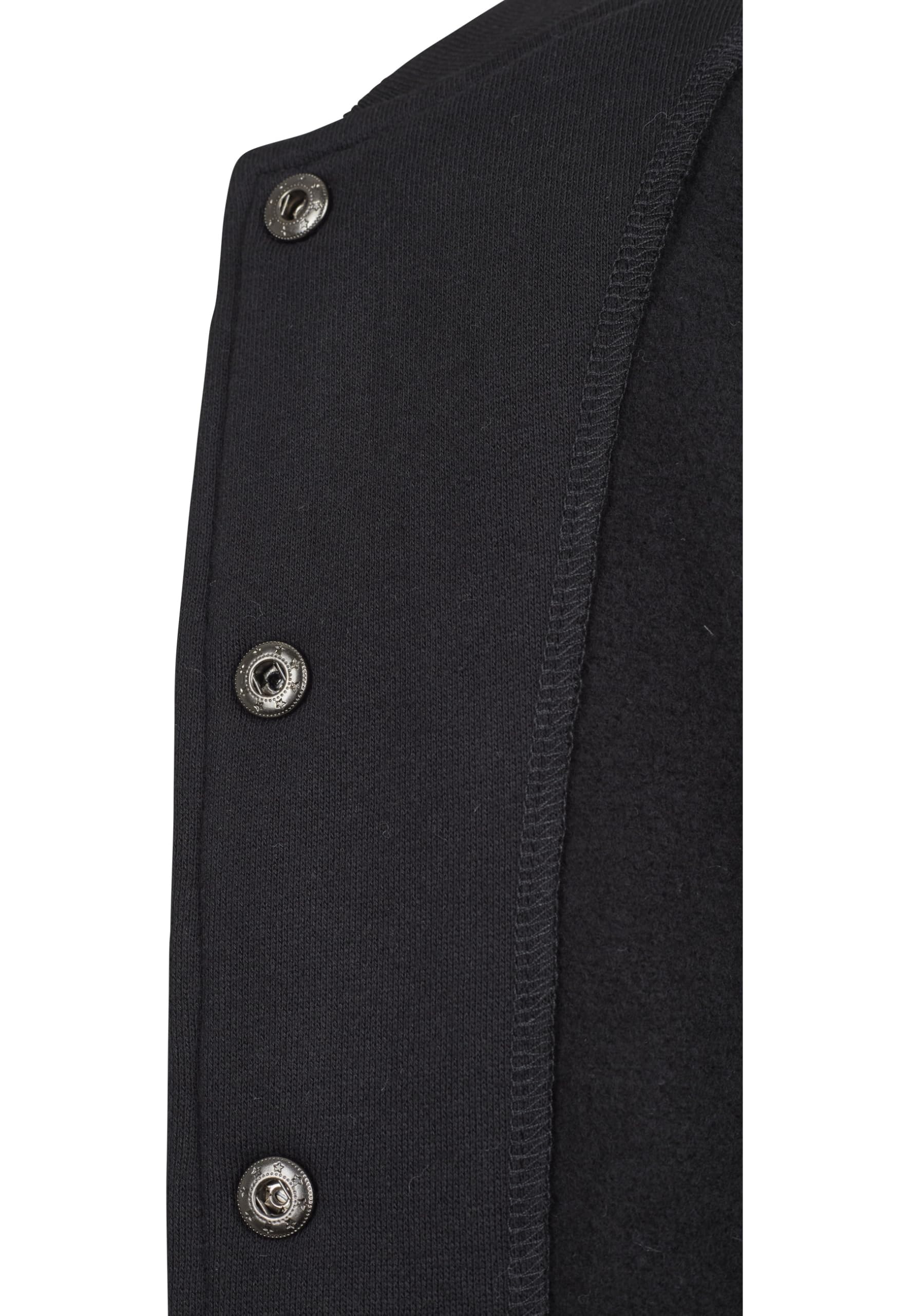 Urban Classics Ladies College Sweat Jacket Donna Giacca in stile College nero/bianco