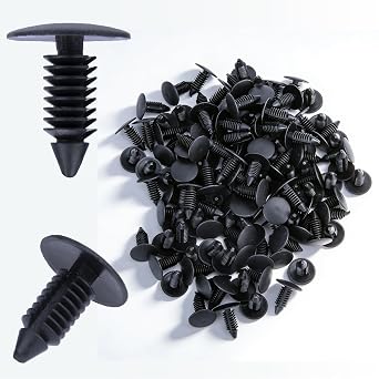200 PCS Car Plastic Trim Boot Rivets Push Clip Fastener, 8mm Plastic Fender Clips Push Pins, Retainer Clips Automotive Fits for GM 1605396, 1595864 for Chrysler 6030441 for Ford 388577S, W705589-S300