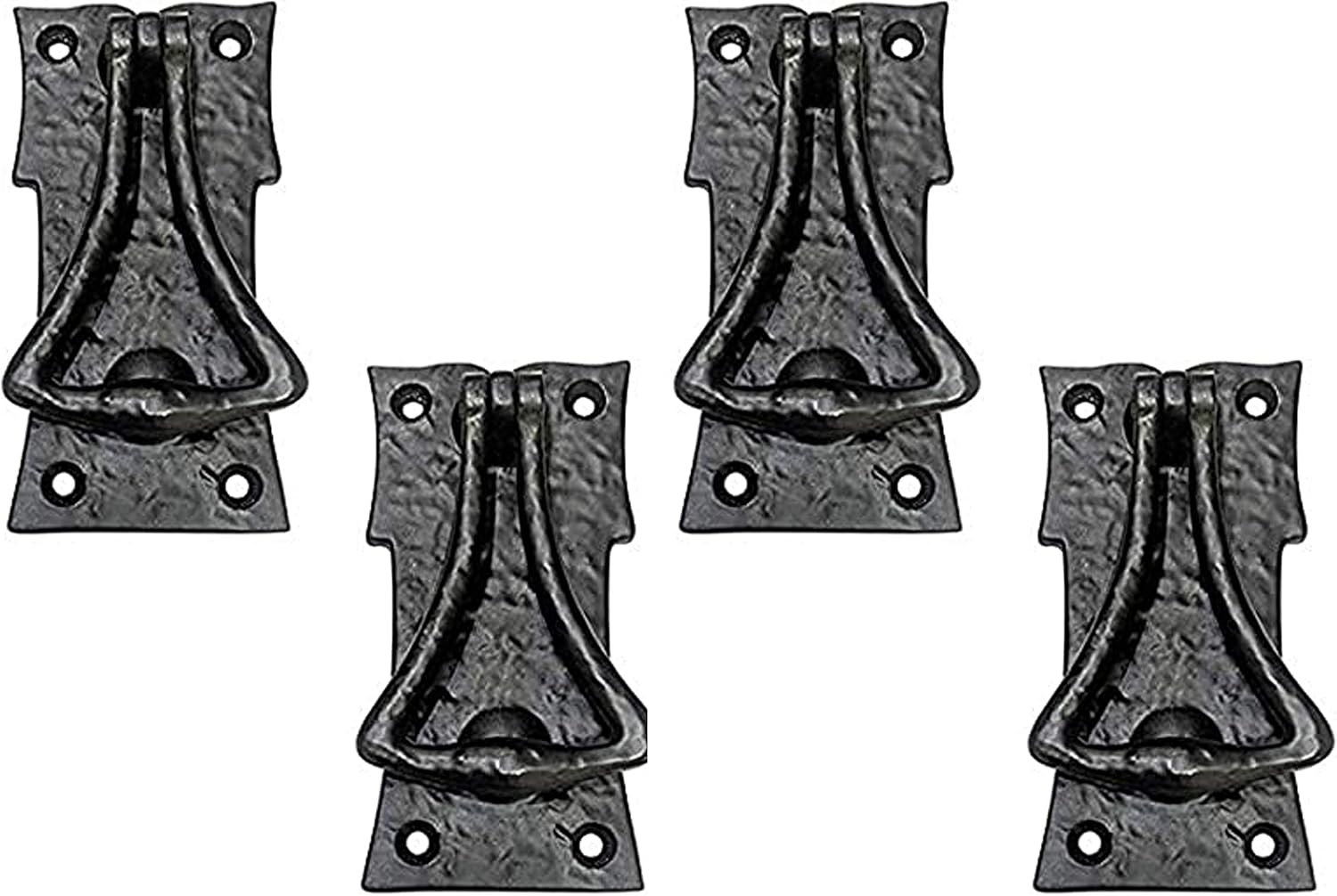 Adonai Hardware "Atarah" Antique Iron Door Knocker (Black Powder Coated)