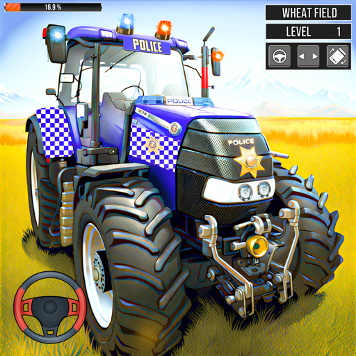 Echte Polizeitraktor-Landwirtschaftsspiele: Landwirtschaftssimulator