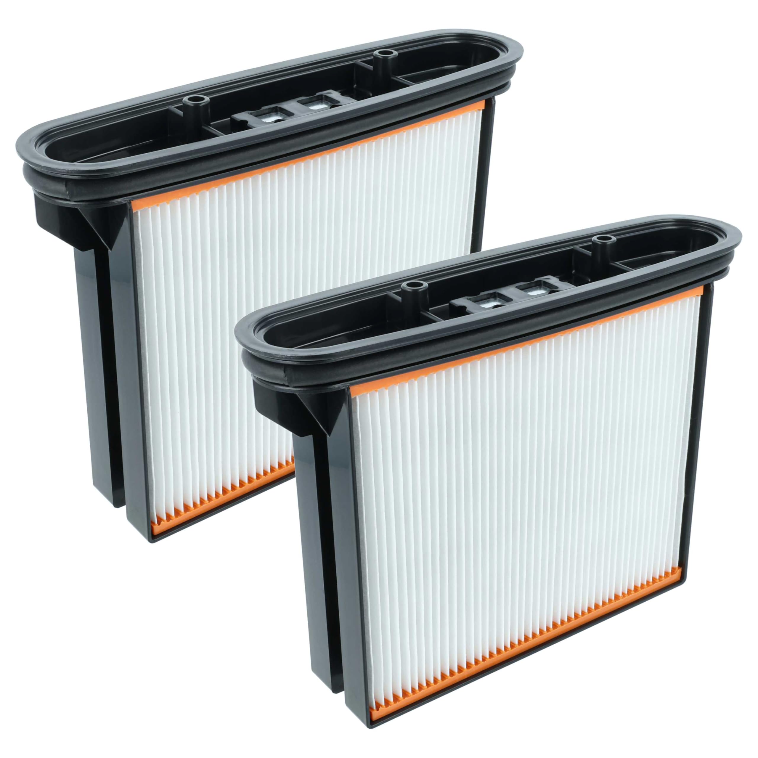 vhbw 2x filtro a pieghe piatte F8 compatibile con Hikoki RP350YDM, RP350YDH, RP250YDM aspirapolvere umido/secco, industriale - Elemento filtrante
