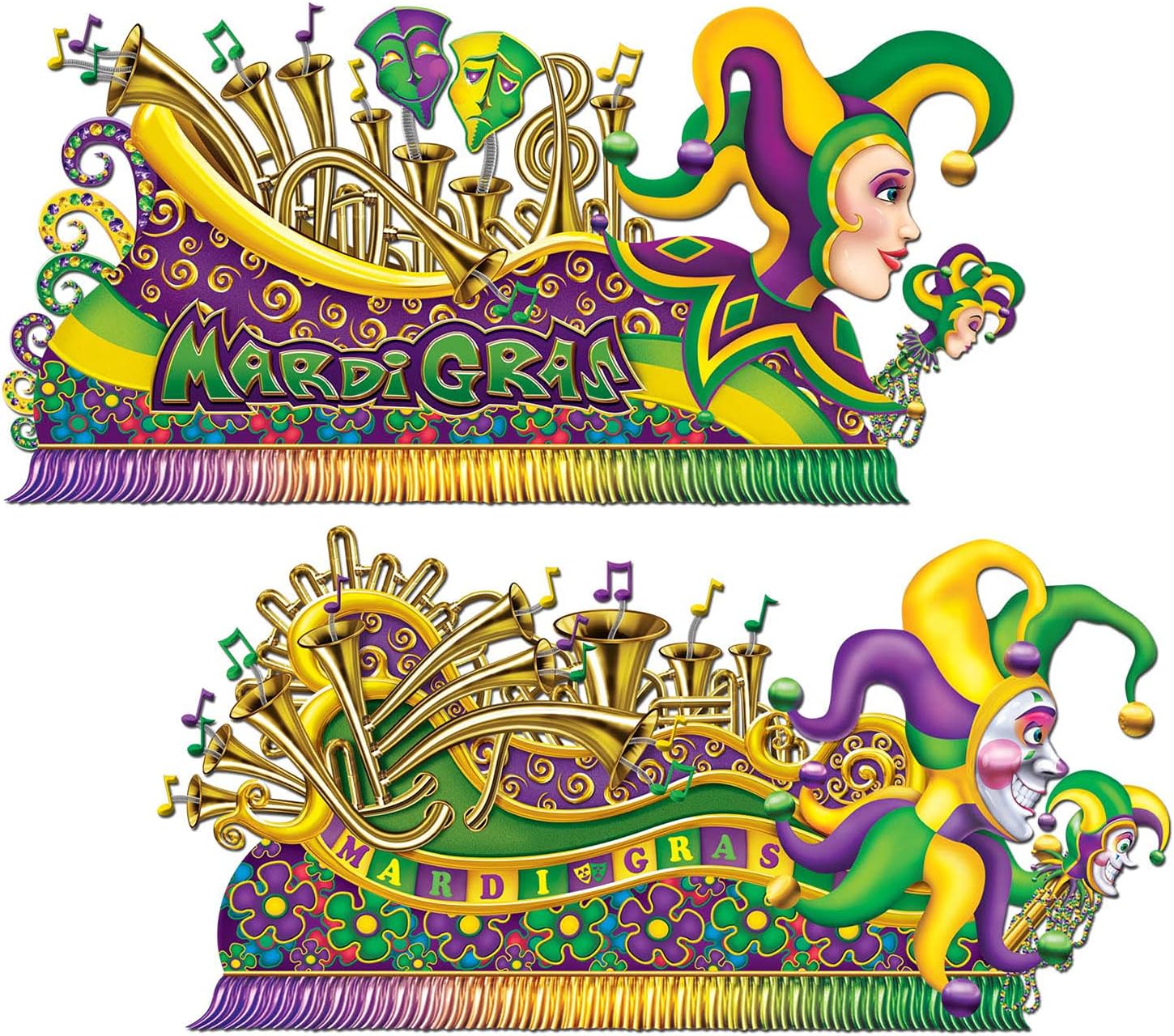 Mardi Gras Float Props Party Accessory (1 count) (2/Pkg)