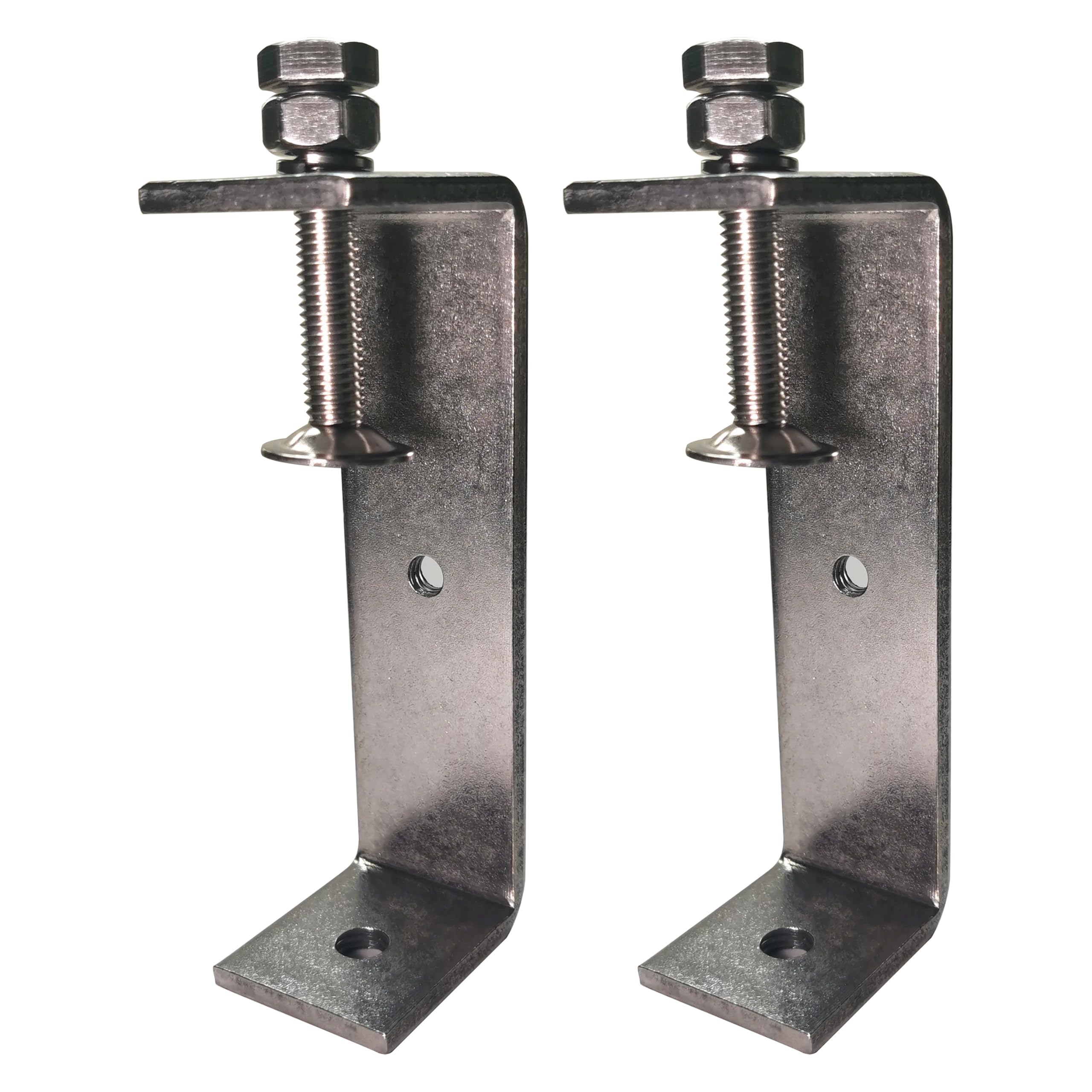 2 pièces Mini Serre-Joints en C Ouverture 130mm, Serre Joint en C Inoxydable Plage de Serrage 90-125 mm C Clamp Set, Pinces et Tendeurs pour Travail du Bois, Fabrication de Meubles, Bricolage
