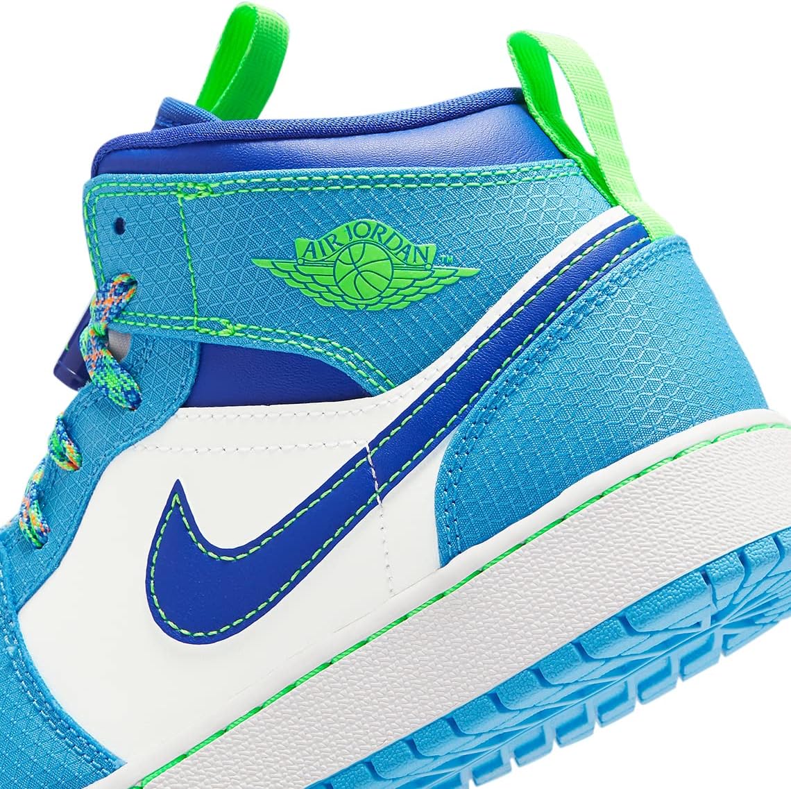 Jordan Youth 1 Mid SE GS DA8010 400 Sprite Blue - Size 6Y - Image 7