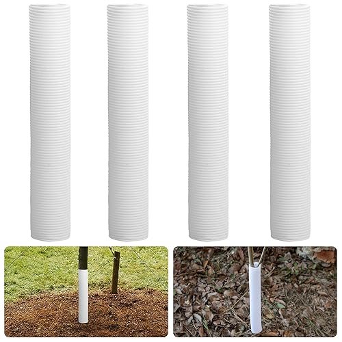 Protectores de árboles corrugados, protectores de tronco de árbol de polipropileno de diámetro, envoltura de tubo protector de corteza de árbol para