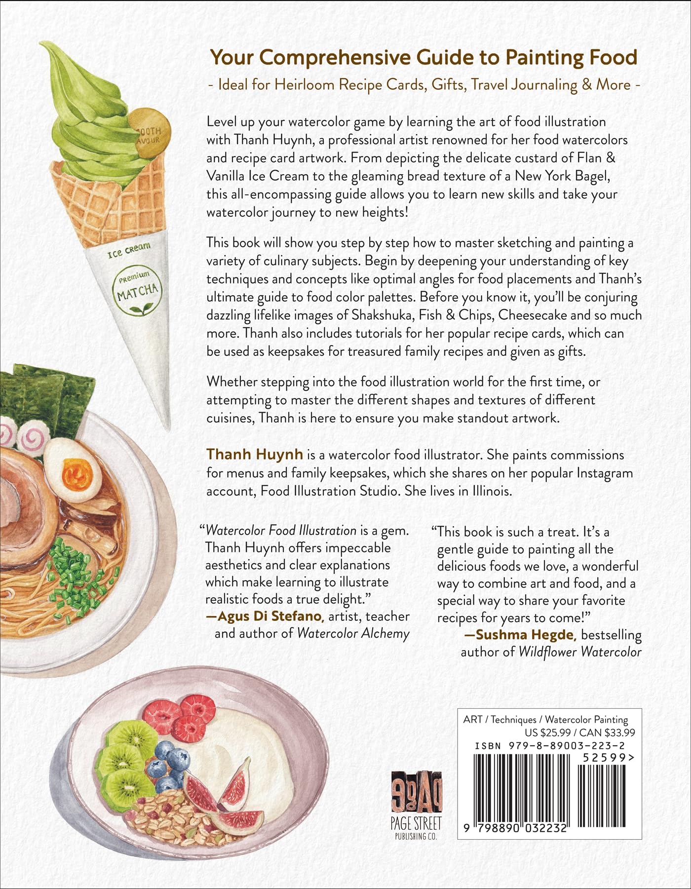 Watercolor Food Illustration: Learn to Paint Realistic Foods, Ingredients and Keepsake Recipe Cards