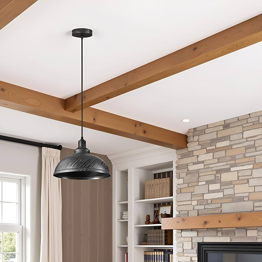 Ledsone Vintage 3 Head Dome Shape Pendant Lights Industrial Suspended