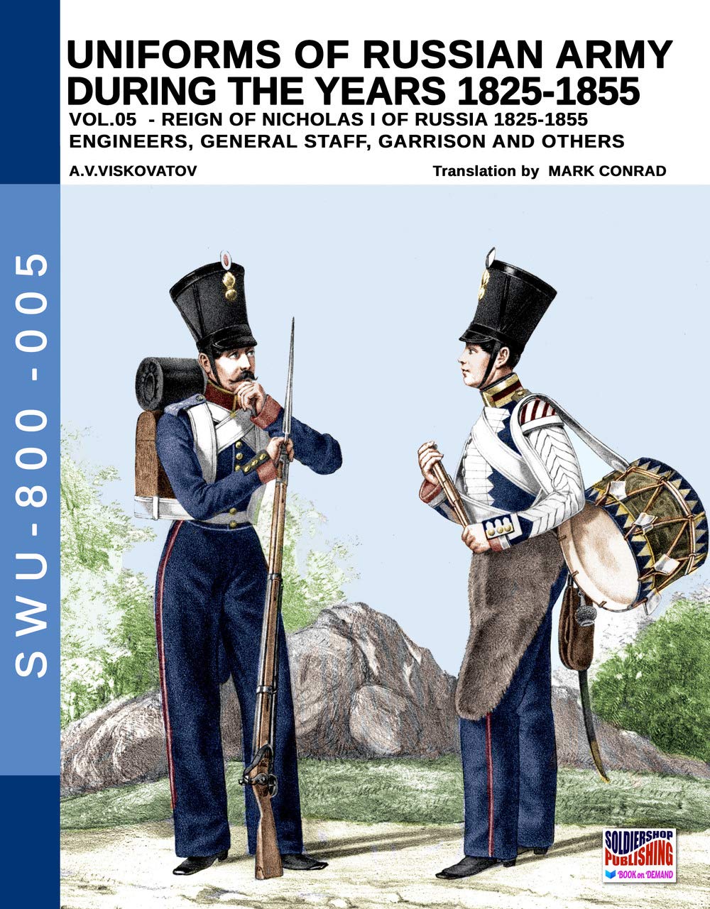 Uniforme armée russe 1825-1855 Vol 5 livre pour historien