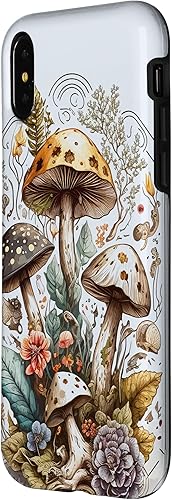 Miniatura 8 de Funda para iPhone 12 Pro Max con diseño de tarot de hongos góticos, emo ocultismo para mujeres y niñas