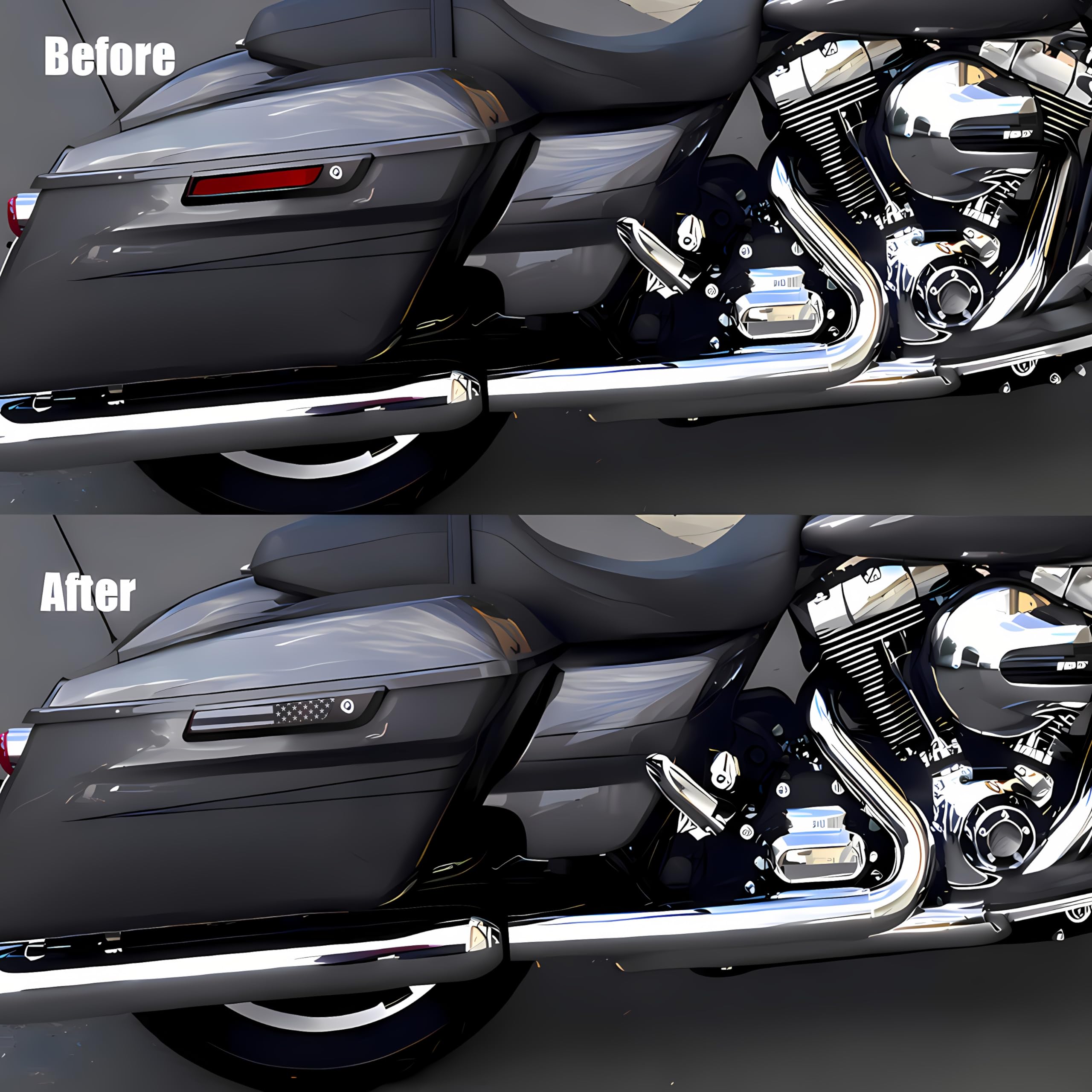 Amazon.com: Alicatong American US Flag Saddlebag Inserts