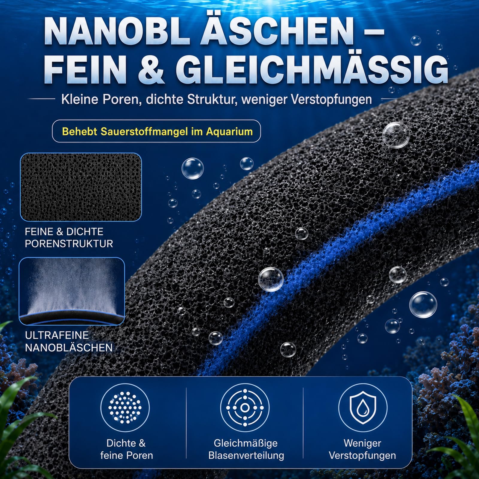 Japan Belüfterring Koi Teich Belüftung Sauerstoff, Edelstahl Teichbelüfter mit Luftschlauch, Japanischer Ausströmer für Koiteich, Sauerstoffanreicherung im Gartenteich (Ø45cm 4 Schlaufen)