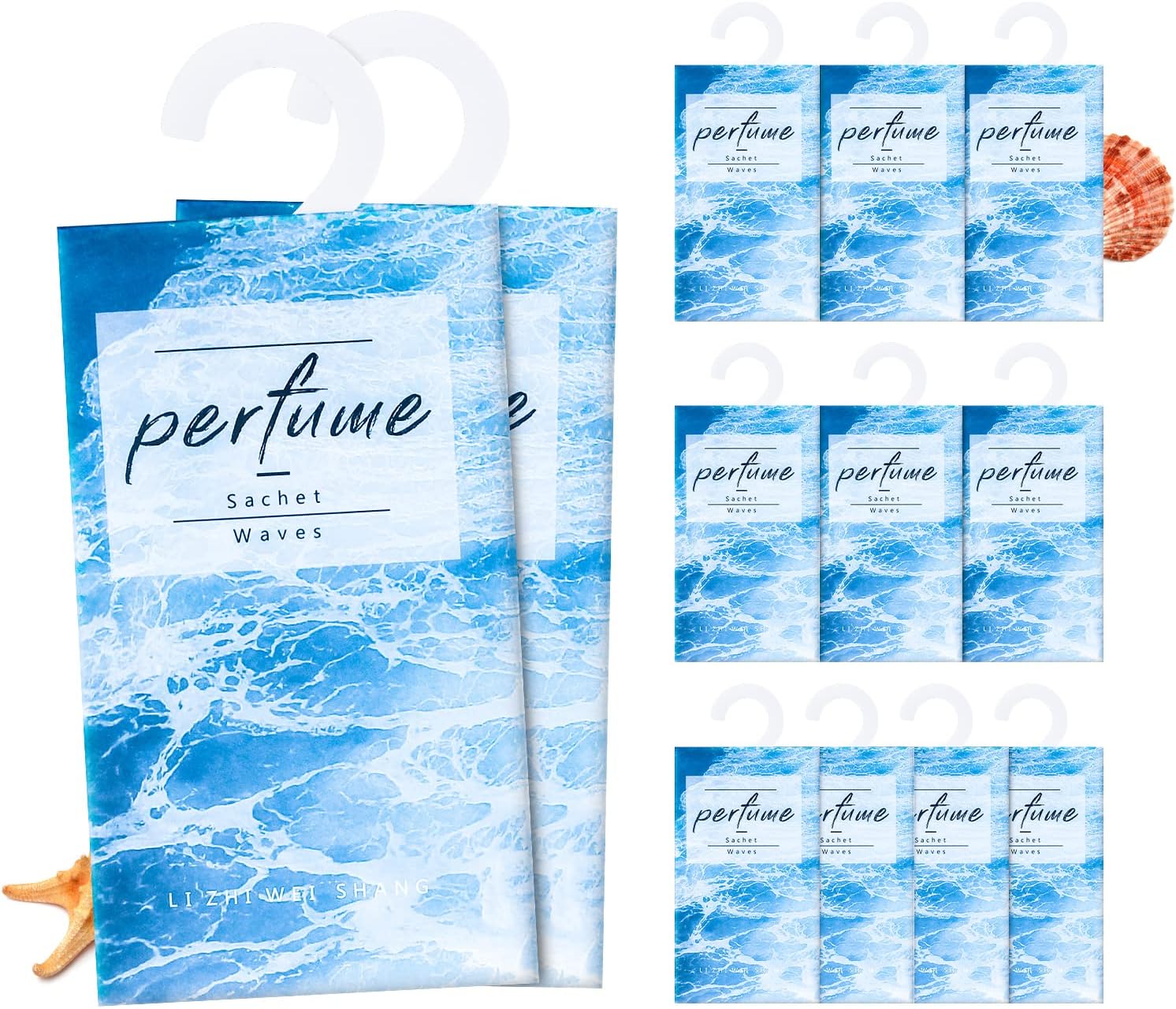 12 Packs Ocean Sachet Bags, Kolvoii Sachet for Drawers and