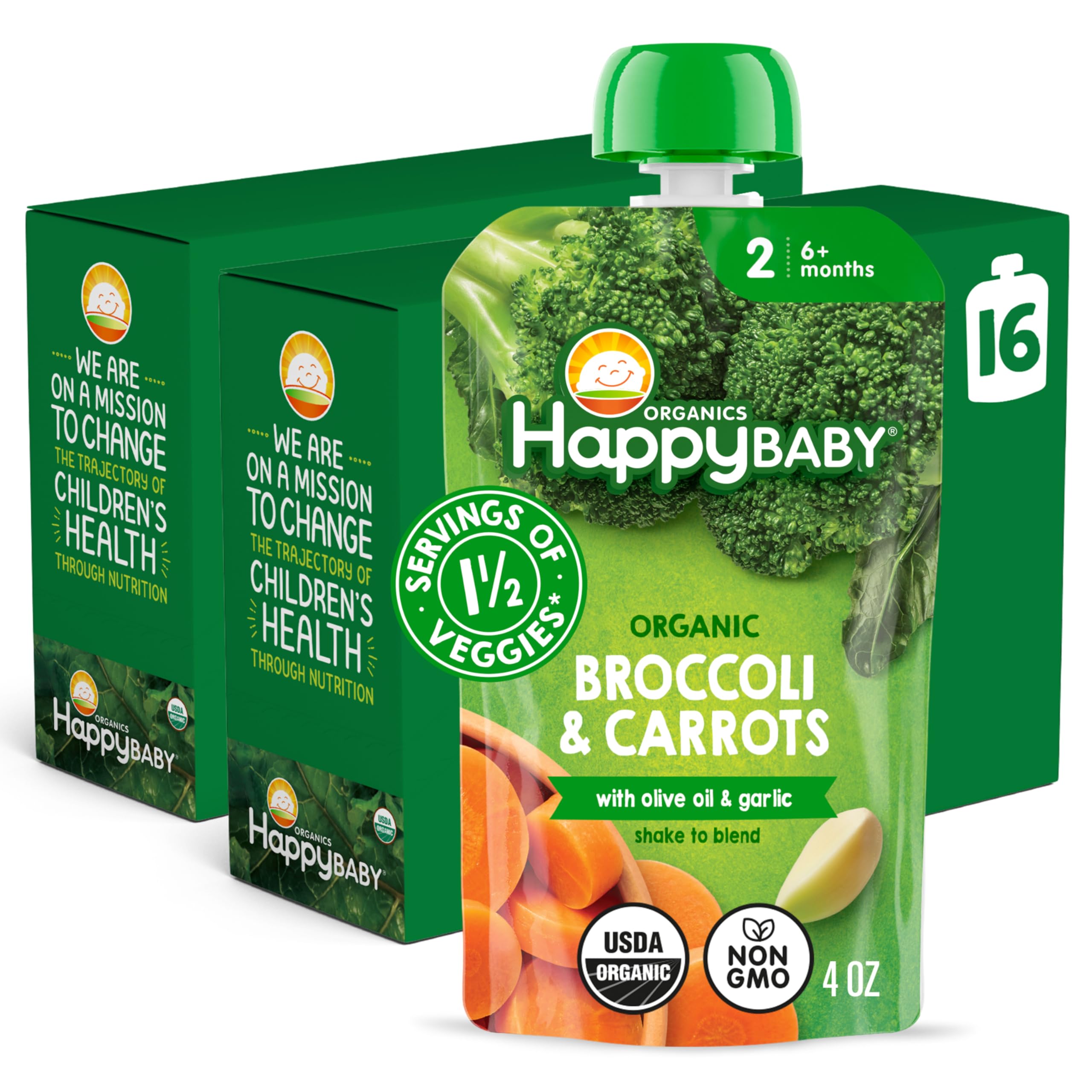 Amazon.com : Happy Baby Organics Savory Blends Stage 2 Baby Food