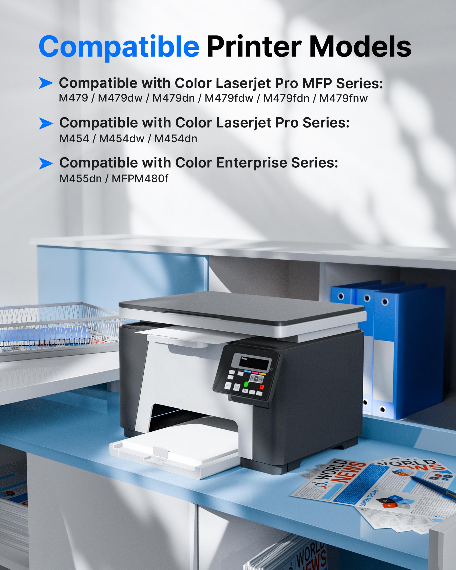 XL Toner Für HP 415A 415X LaserJet Pro MFP M479dw M479fnw M479fdw M479fdn W2030X