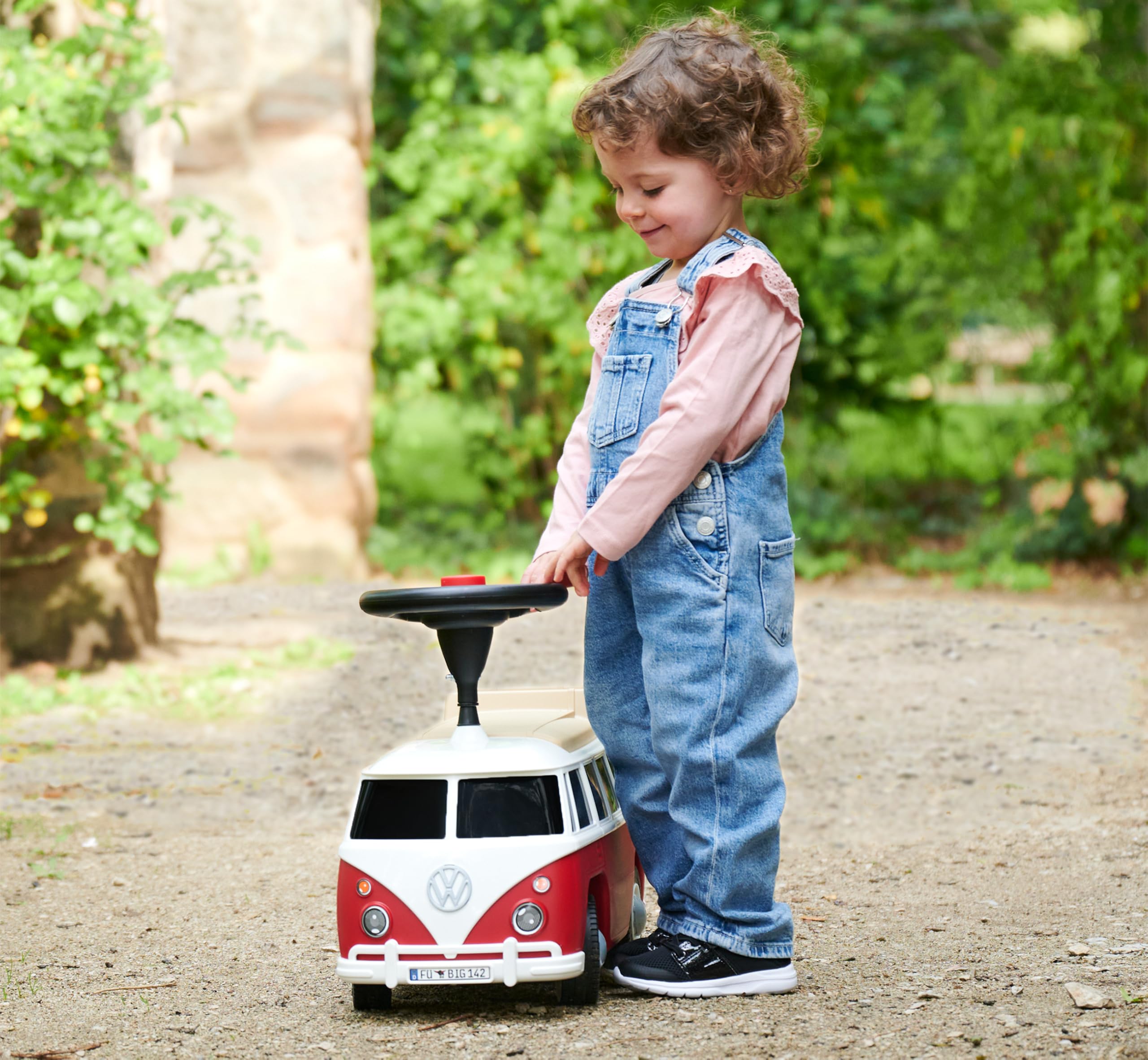 ROLLPLAY Push Car met uittrekbare voetensteun, voor kinderen vanaf 1 jaar, tot max. 20 kg, MINI Cooper, geel