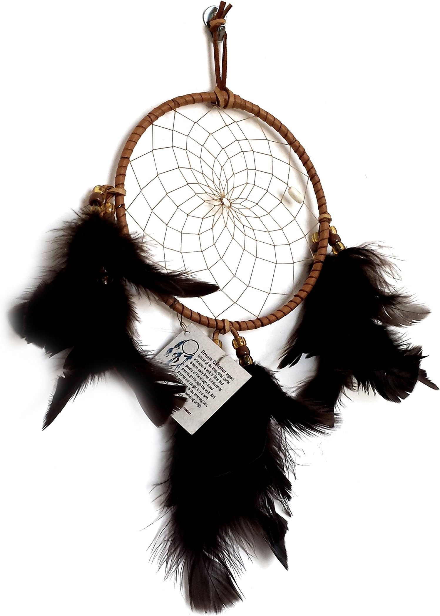 Dream Catcher - Authentic 6 inch Medium Hand Made Native American Indian Cherokee Dreamcatcher