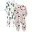 Simple Joys by Carter\'s Neutral Holiday Loose-fit Fleece Footed Pajamas, Santa & Trees, PRE