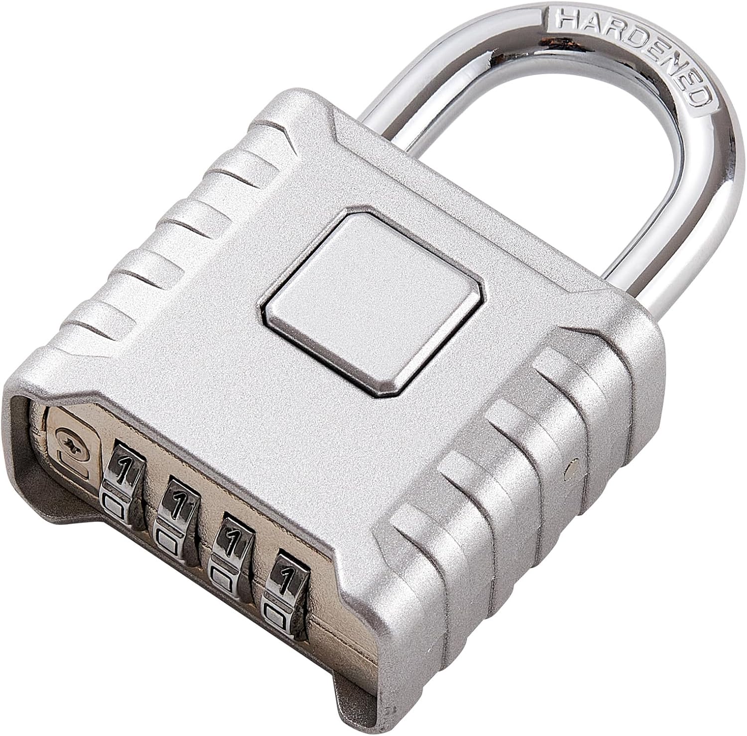 Disecu Large Heavy Duty 4 Digit Combination Lock, One Touch Unlocking
