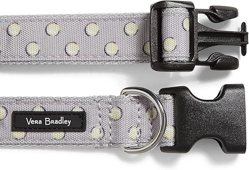 Miniatura 2 de Vera Bradley Collar para mascotas ajustable reciclado Lighten Up repelente al agua para mujer, Puntos de pelota de tenis