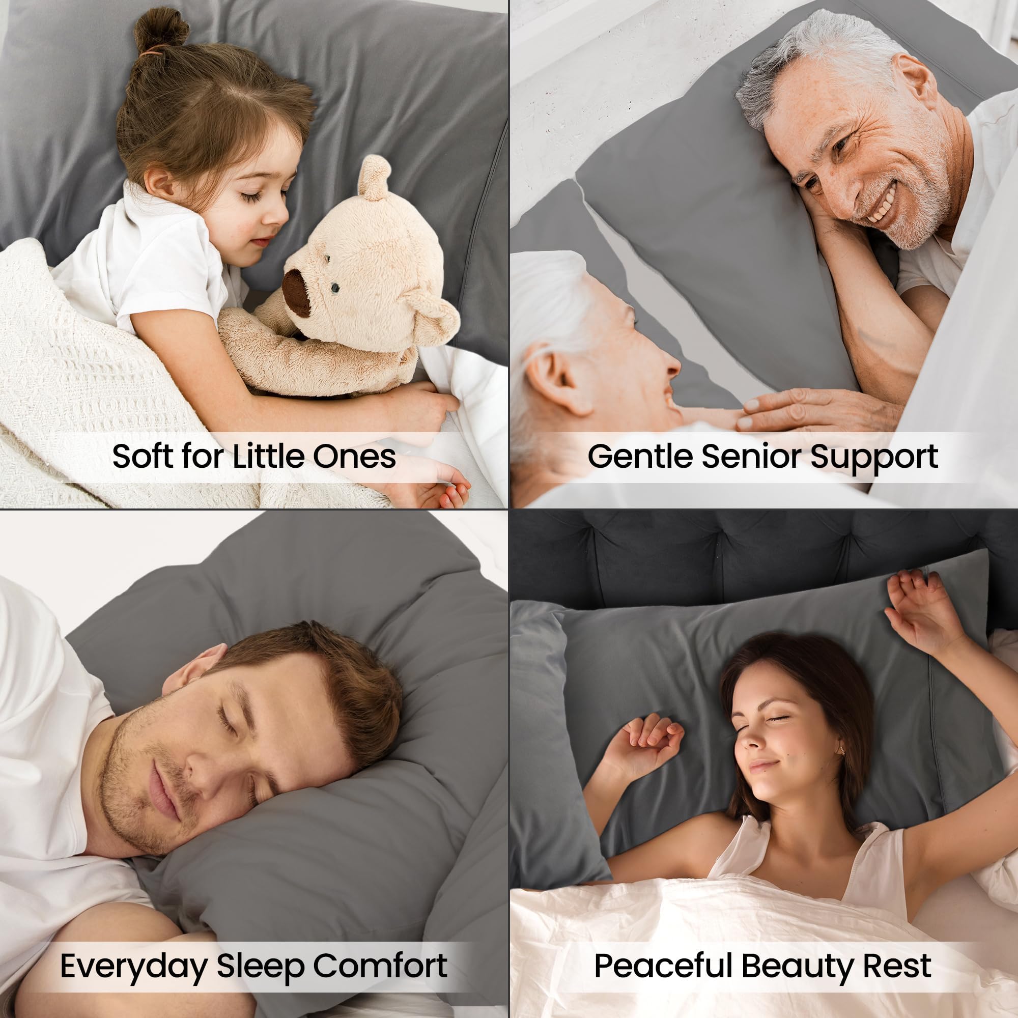 Utopia Bedding - 12 fundas de almohada de microfibra cepillada