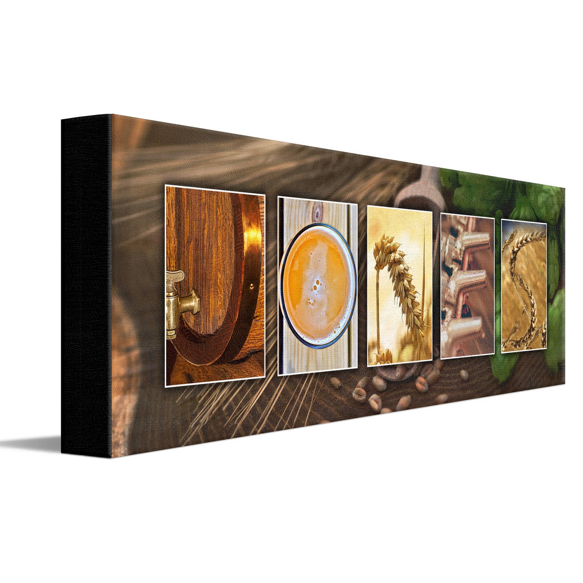 Personal-Prints Craft Brewing or BEER Personalized Name Art Décor Gift | Customized Name Art Present for a Beer Enthusiast or Brewmaster (6