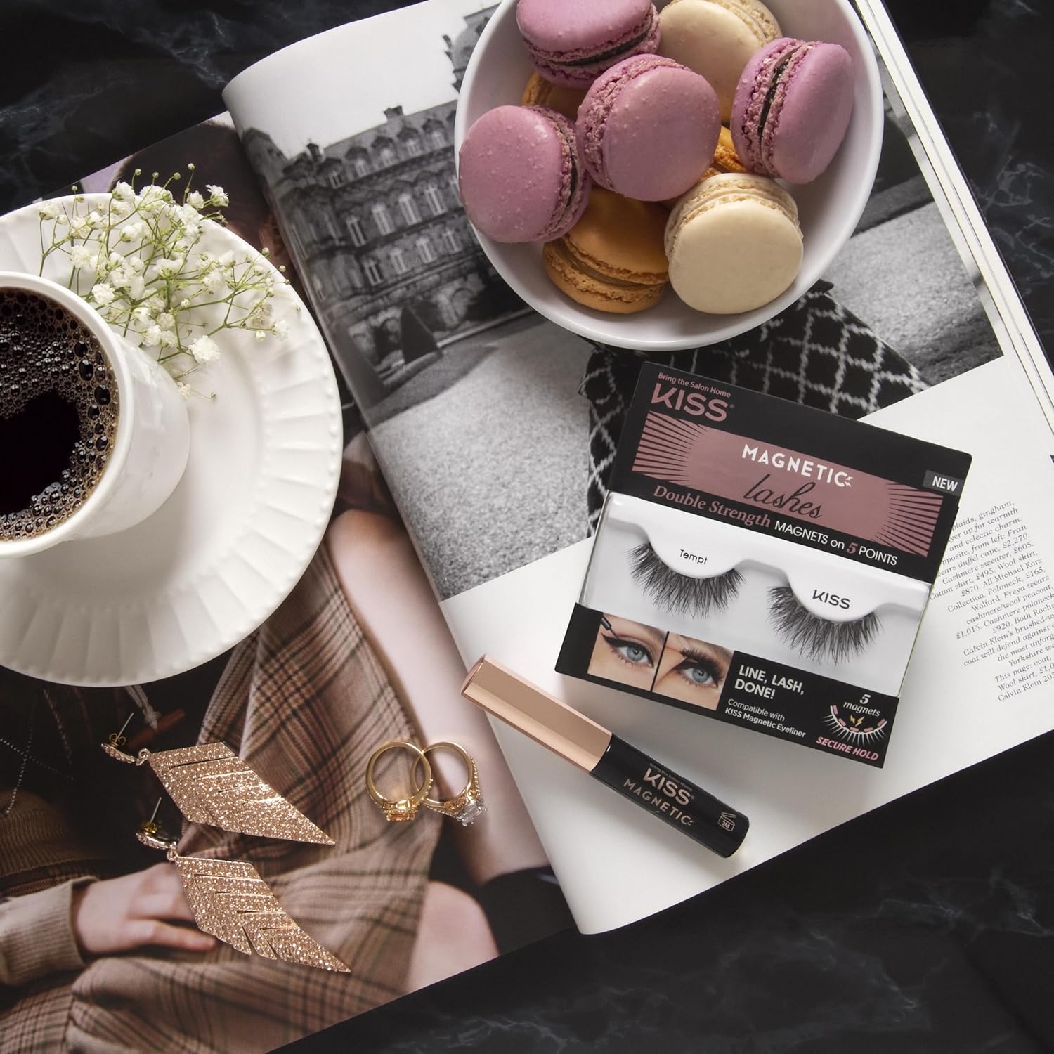 KISS Magnetic, Magnetic Eyeliner, Smudge Proof, Works Magnetic Lashes, Includes 1 Magnetic Lash Eyeliner, Long Lasting Wear, Can Be Used With Strip Lashes And Lash Clusters