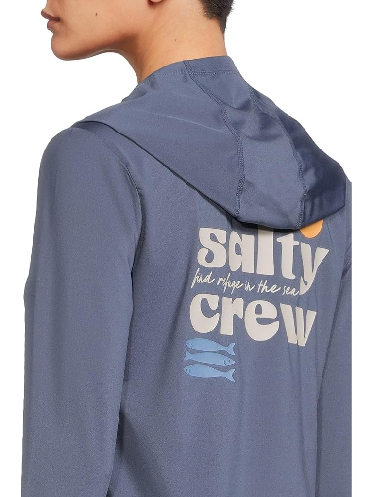 Blue Salty Crew Small Bite Hood Sunshirt
