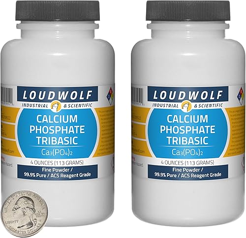 Miniatura 10 de Fosfato de calcio tribásicobotella de 4 onzas99.9% de grado reactivo ACS puropolvo fino
