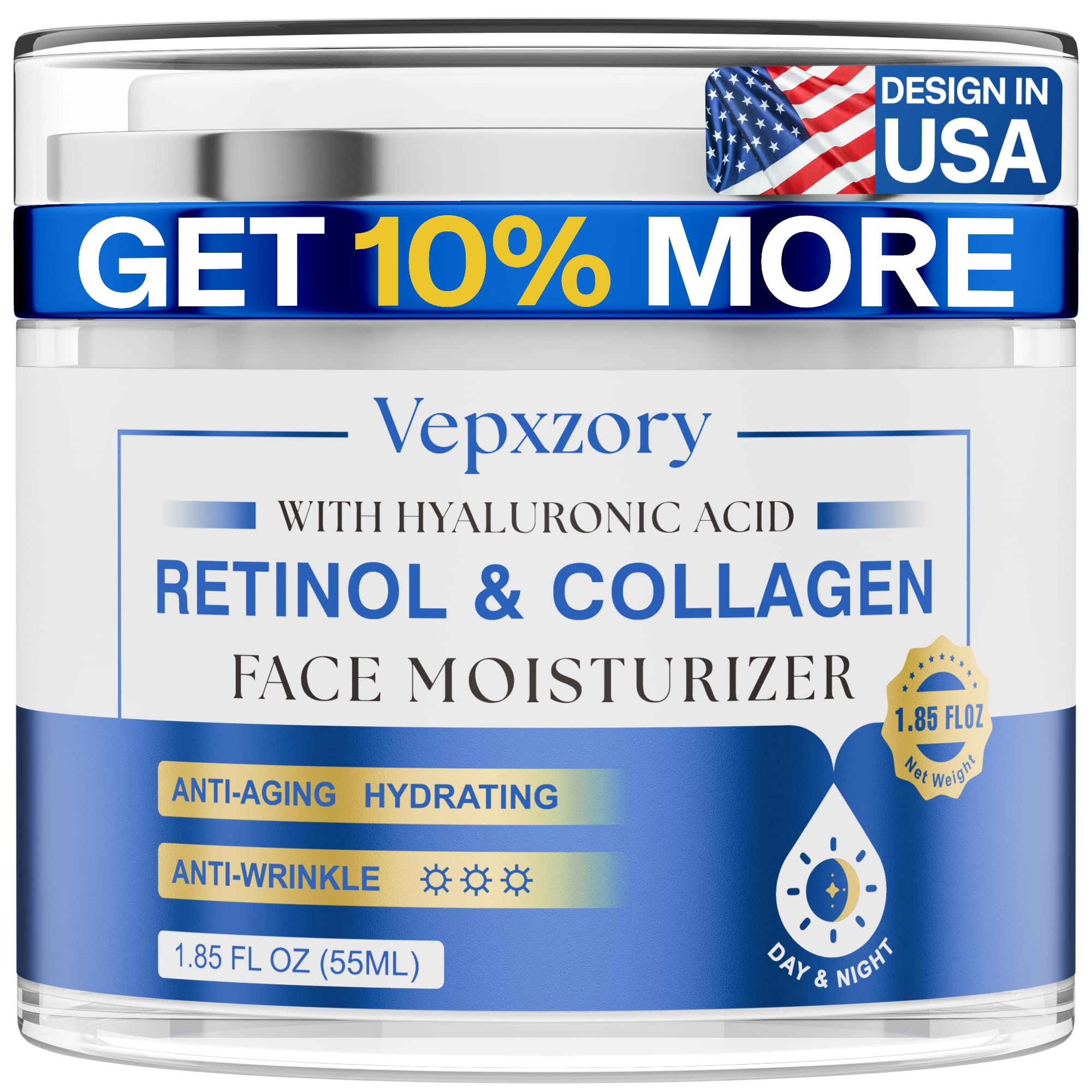 Amazon.com: Vepxzory Face Moisturizer Retinol Cream For Face, Anti