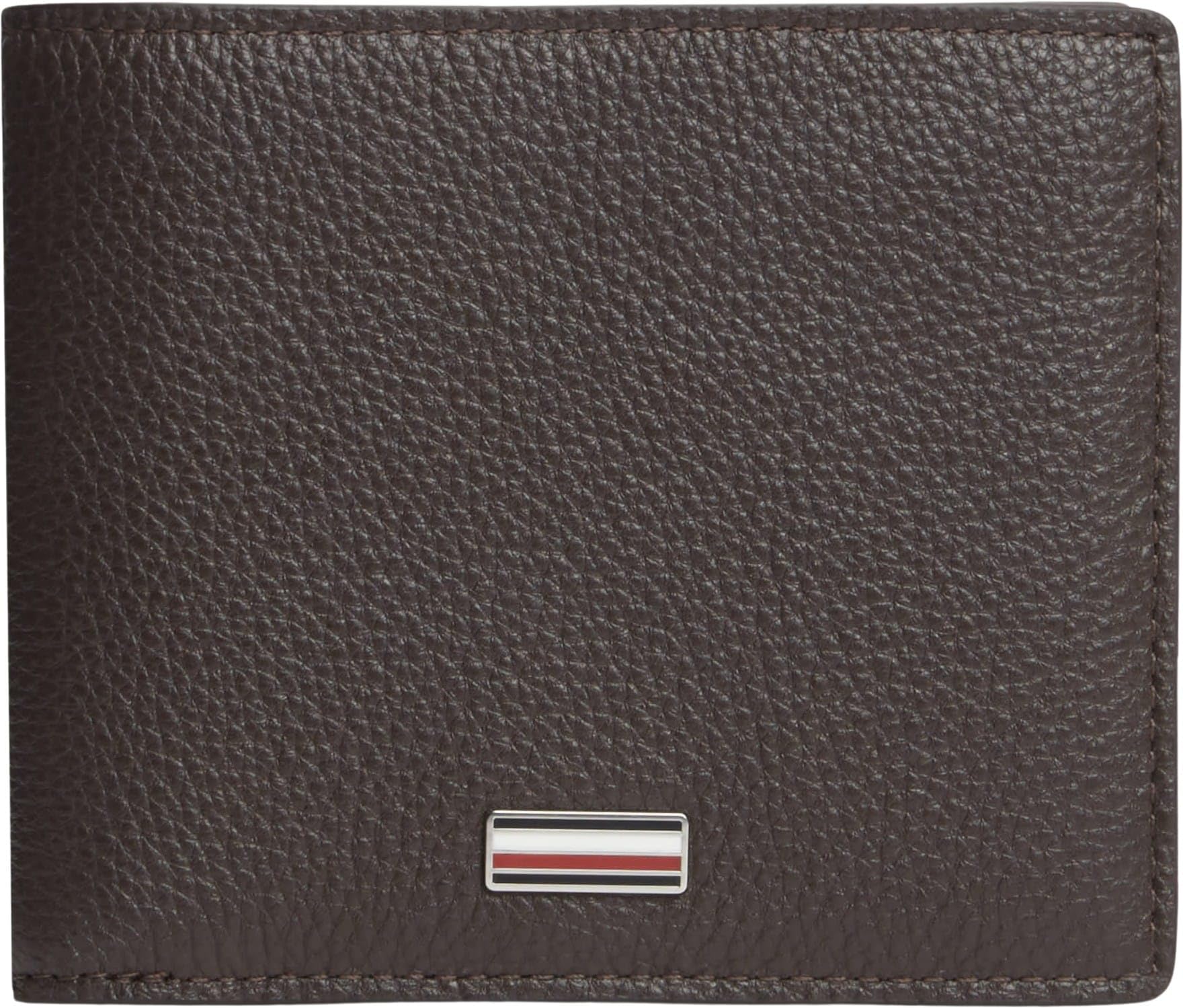 Tommy Hilfiger Men TH Central CC and Coin AM0AM14496 - Cartera Plegable, Marrón (Grano de café), One Size