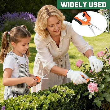 3 Pack Garden Pruning Shears, Gardening Shears Garden Scissors Stainless Steel Plant Flower Scissors Clippers