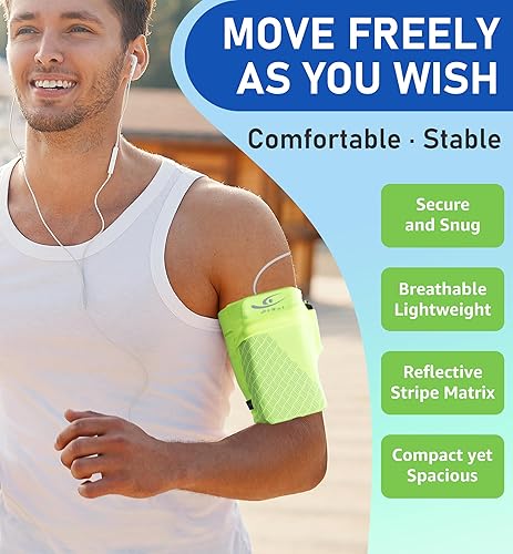 Miniatura 9 de HiRui Brazalete deportivo universal para teléfono celular, brazalete para correr para entrenamiento de ejercicio, compatible con iPhone 1515PlusPro