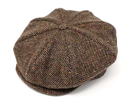 Hanna Hats（ハンナハッツ）Newsboy Cap tweed Hanna Hats Traditional Irish Tweed Wool Eight Piece Cap