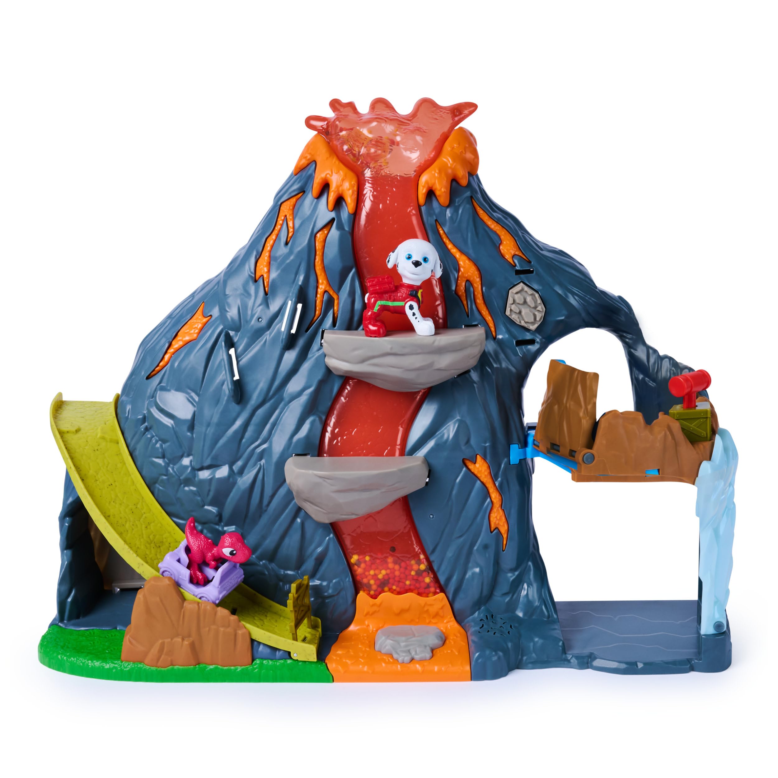 Paw Patrol, Dino Movie, Set di Gioco Super Lava Blast Vulcano, 3+ Anni | Motricità Fine, Vulcano In Eruzione, Missione di Salvataggio, Arrampicata, Gioco Di Fantasia