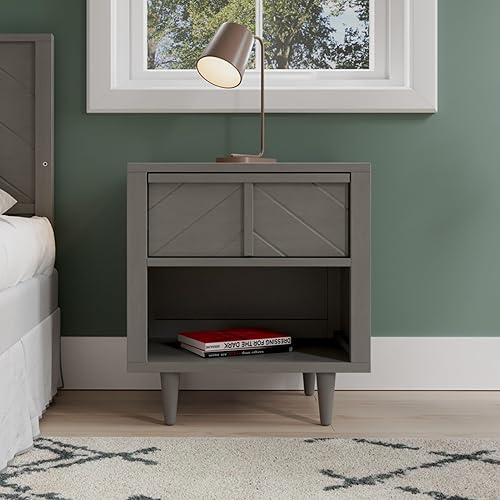 Miniatura 2 de Child Craft Surrey Hill - Mesita de noche con 1 cajón para guardería o dormitorio, cajón de almacenamiento grande, hecha de madera de pino