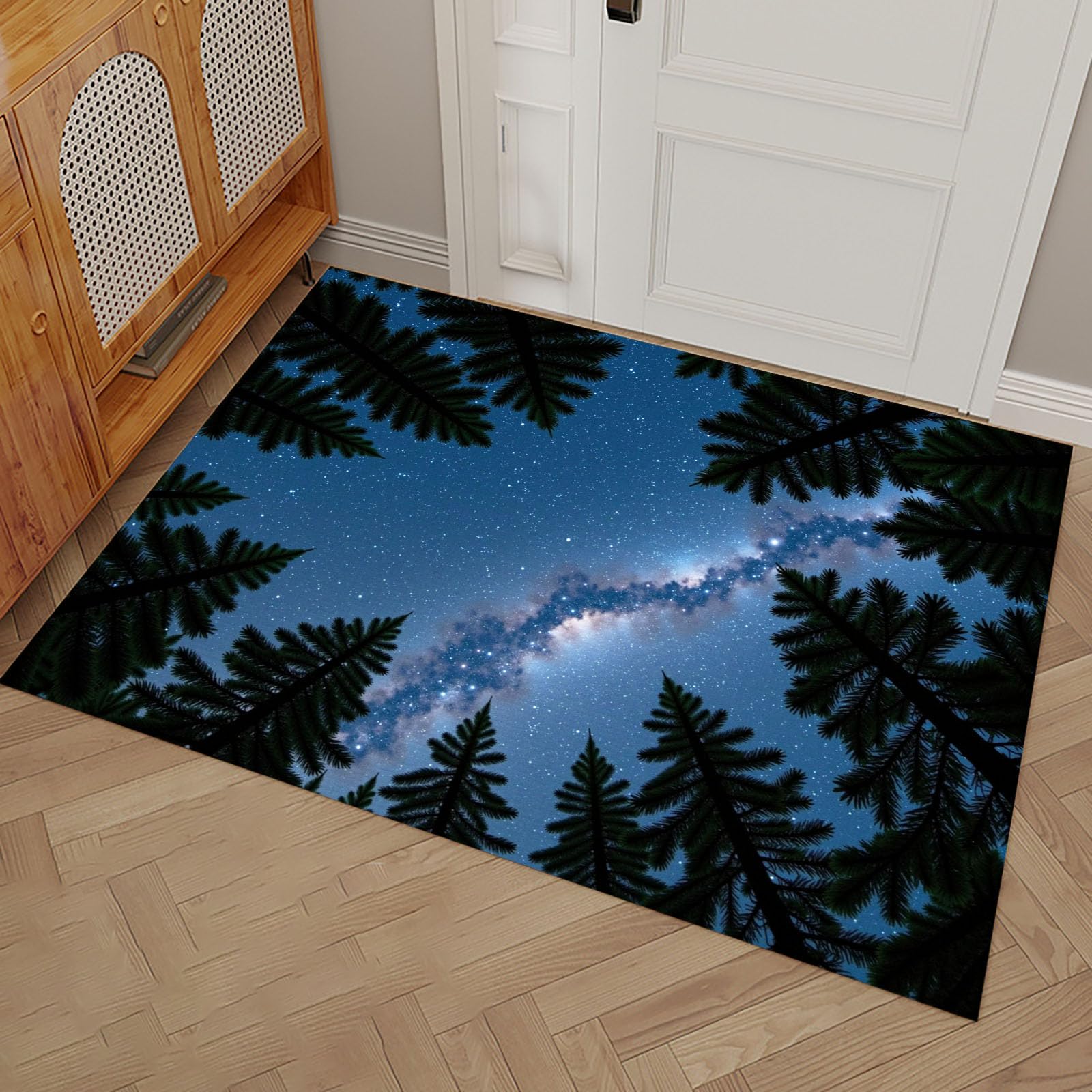 Tapis d'entrée intérieur voie lactée pour un accueil chaleureux et antidérapant