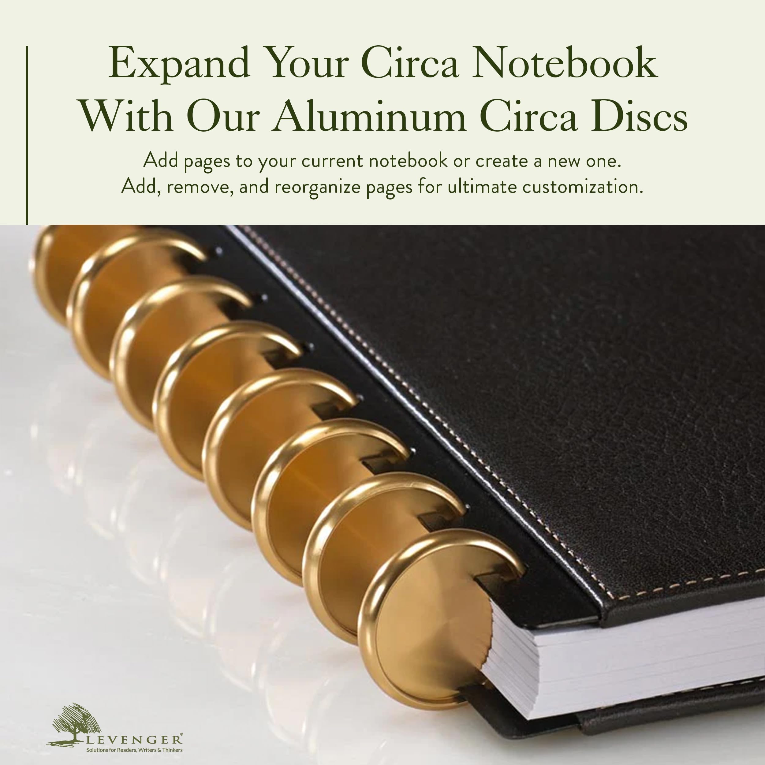 Amazon.com: Levenger Aluminum Metal Circa Discs Binder Rings for