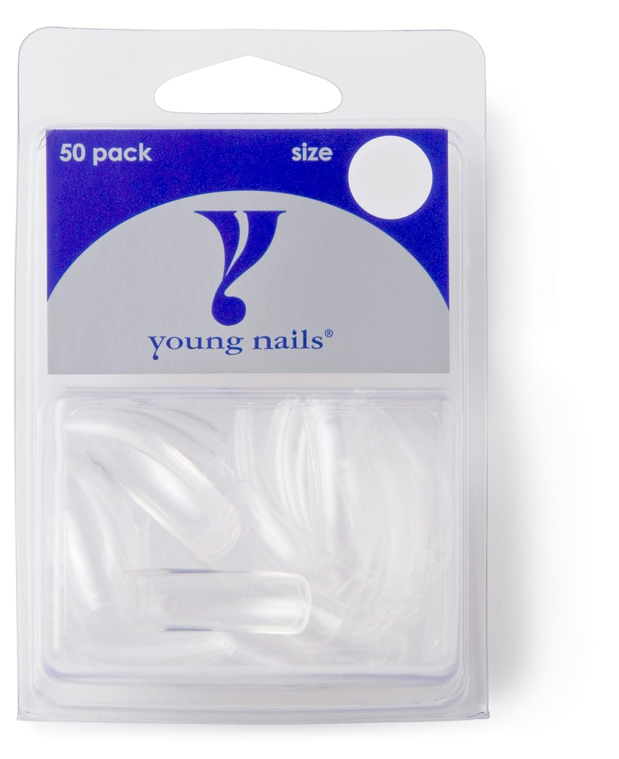 Young Nails False Nail Tip, Clear 9, 50 Count Amazon.in Beauty