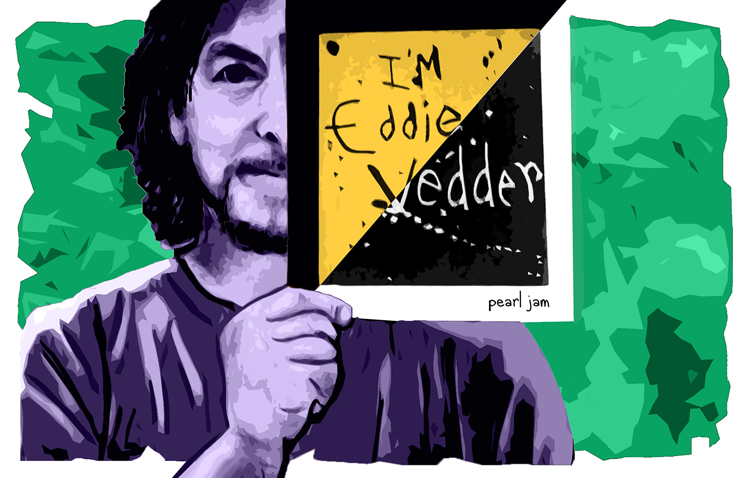 Design CrescendoPearl Jam- Eddie Vedder Band Wall Poster A3