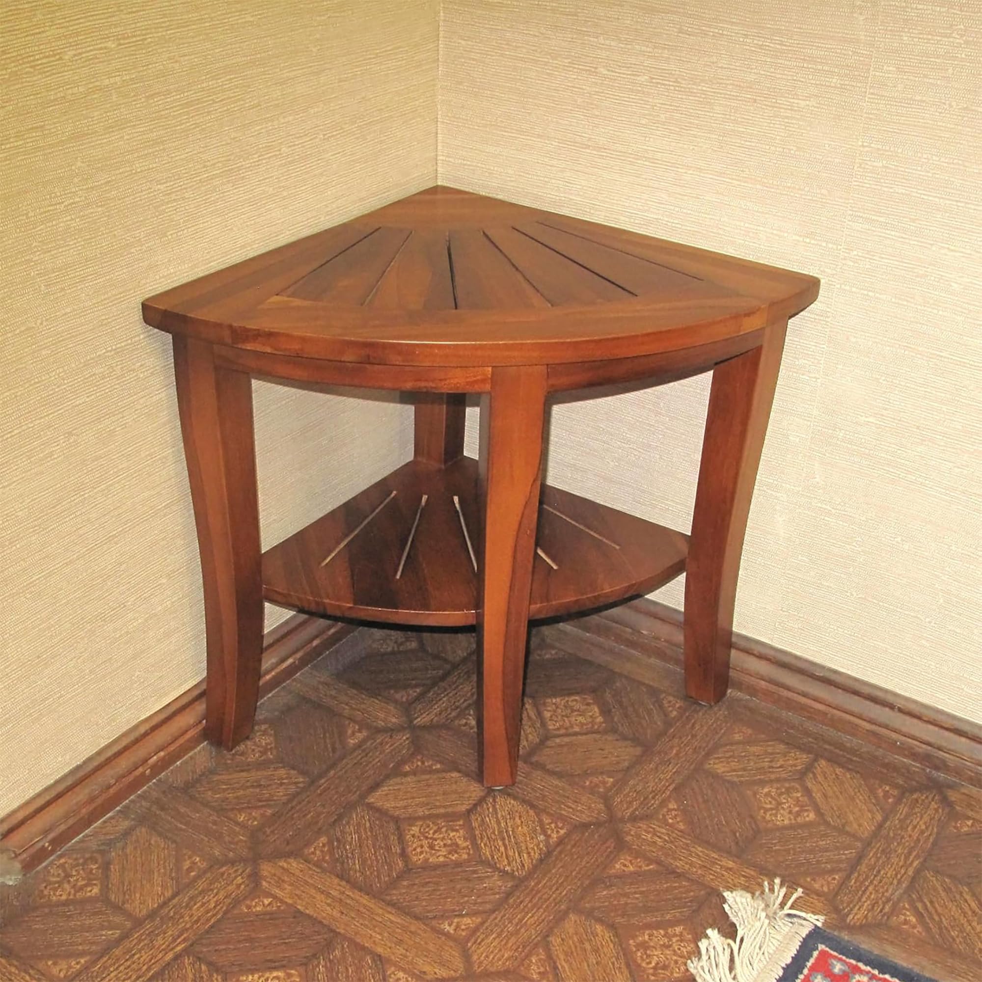 Redmon - Banco de Ducha de Esquina de Teca