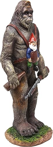 Miniatura 4 de Funny Guy Mugs - Estatua de gnomo, diseño de gnomo, pie grande y gnomo, para interiores y exteriores, para patio, jardín o césped.