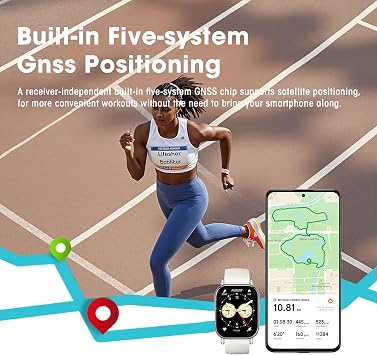 Xiaomi Redmi 5 Lite Smart Watch, Step Counter Watch for Women Men with 2 LCD Large Display, 140 Sports Modes, 5ATM Waterproof (Lite-Light Gold)