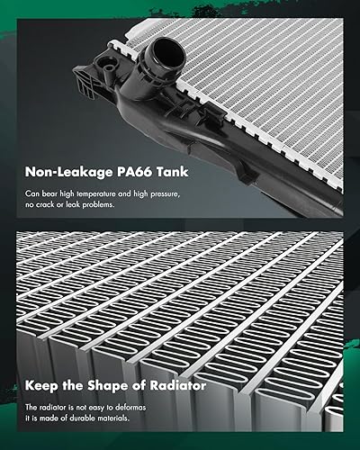 Vista 263 de SCITOO Radiador 2839 apto para Jeep 2006-2010 para Jeep para Commander 3.7L 2005-2010 para Jeep para Grand Cherokee 3.7L 2005-2009 para Jeep