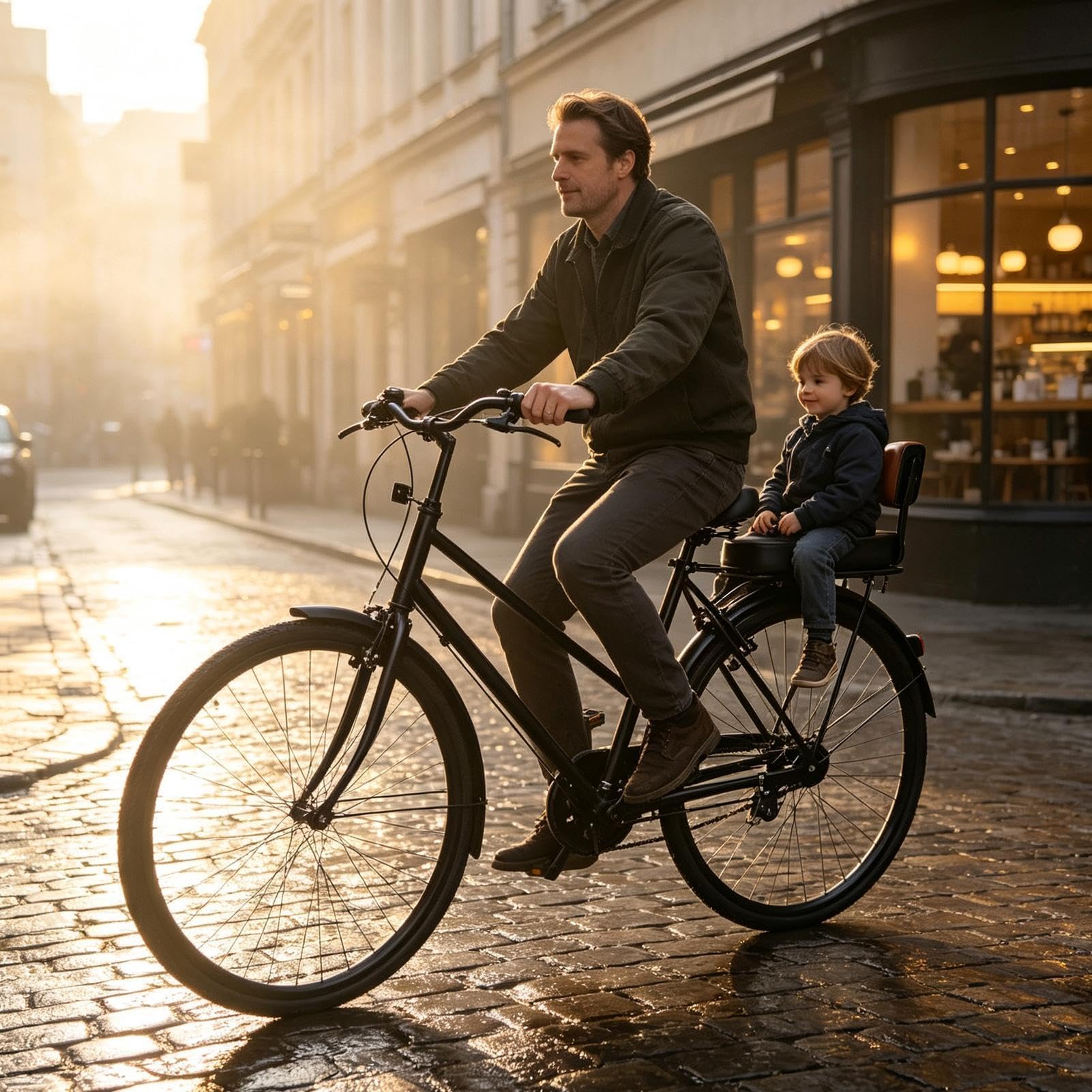 Sostituzione sicura del cuscino della bicicletta della regolabile | con schienale antiscivolo sedile passeggero per ragazzi ragazze bambini piccoli lunghi equitazione all'aperto città strada