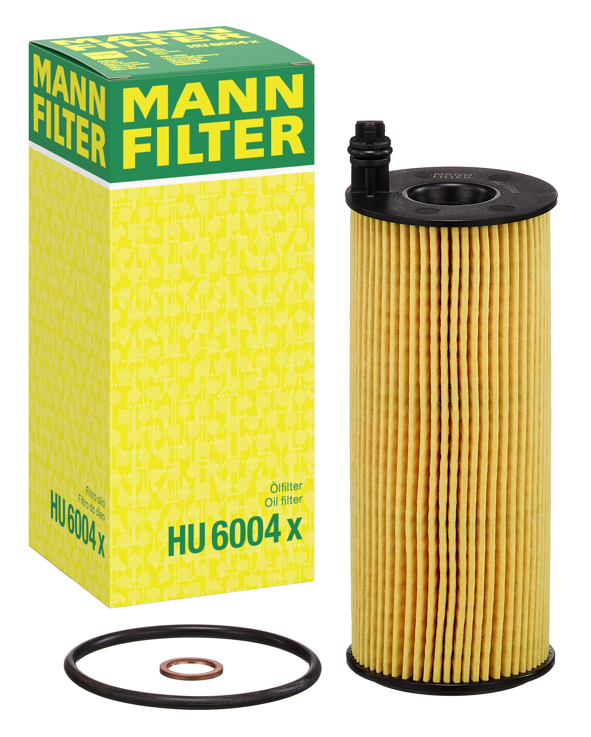 MANN-FILTER HU 6004 x Oil Filter - CARS + TRANSPORTERS, Black