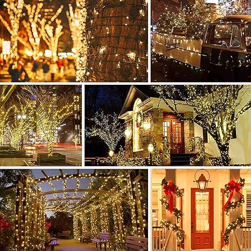 Miniatura 7 de Luces de hadas alimentadas por energía solar para exteriores, impermeables, IP65, con 100 luces LED colgantes para patio, porche, balcón, decoración