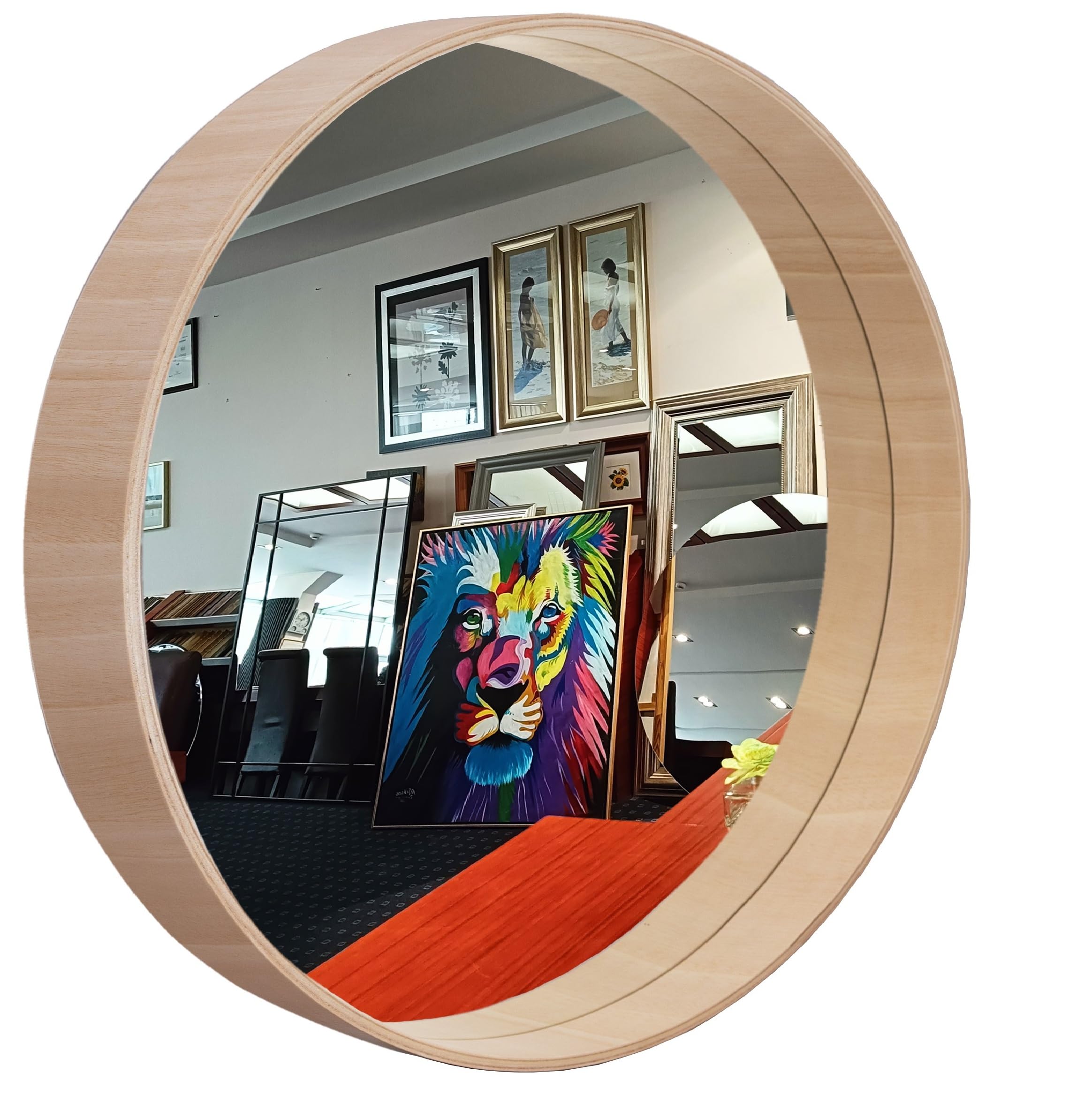 Miroir Grand Format 165x74 Cm Bubola E Naibo - Cadre Bois Clair - Italie - Neuf