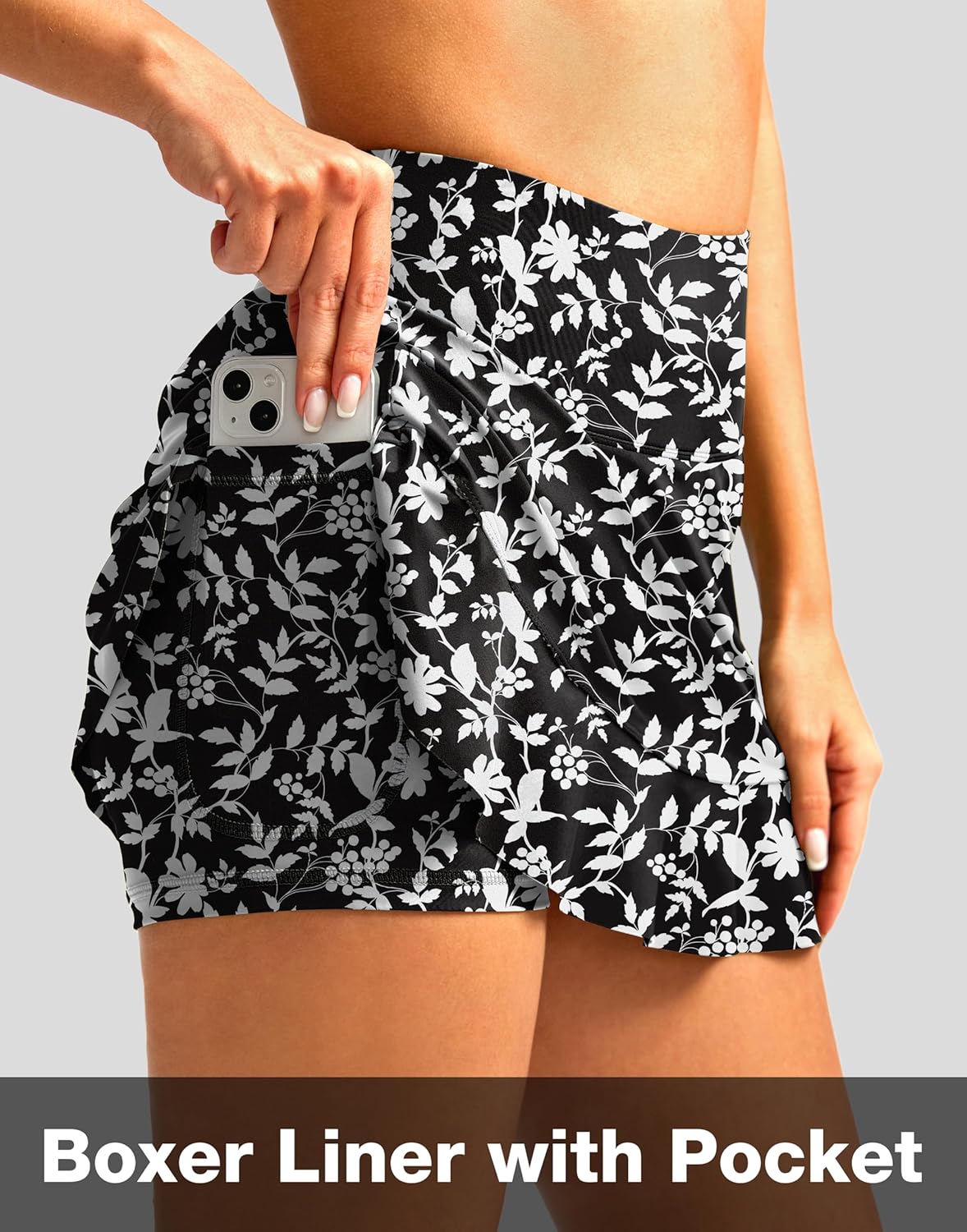 Soothfeel Women's Swim Skirt with Pocket High Waisted Ruffle Tummy Control Tankini Swimsuit Bathing Suit Bottoms - Image 3