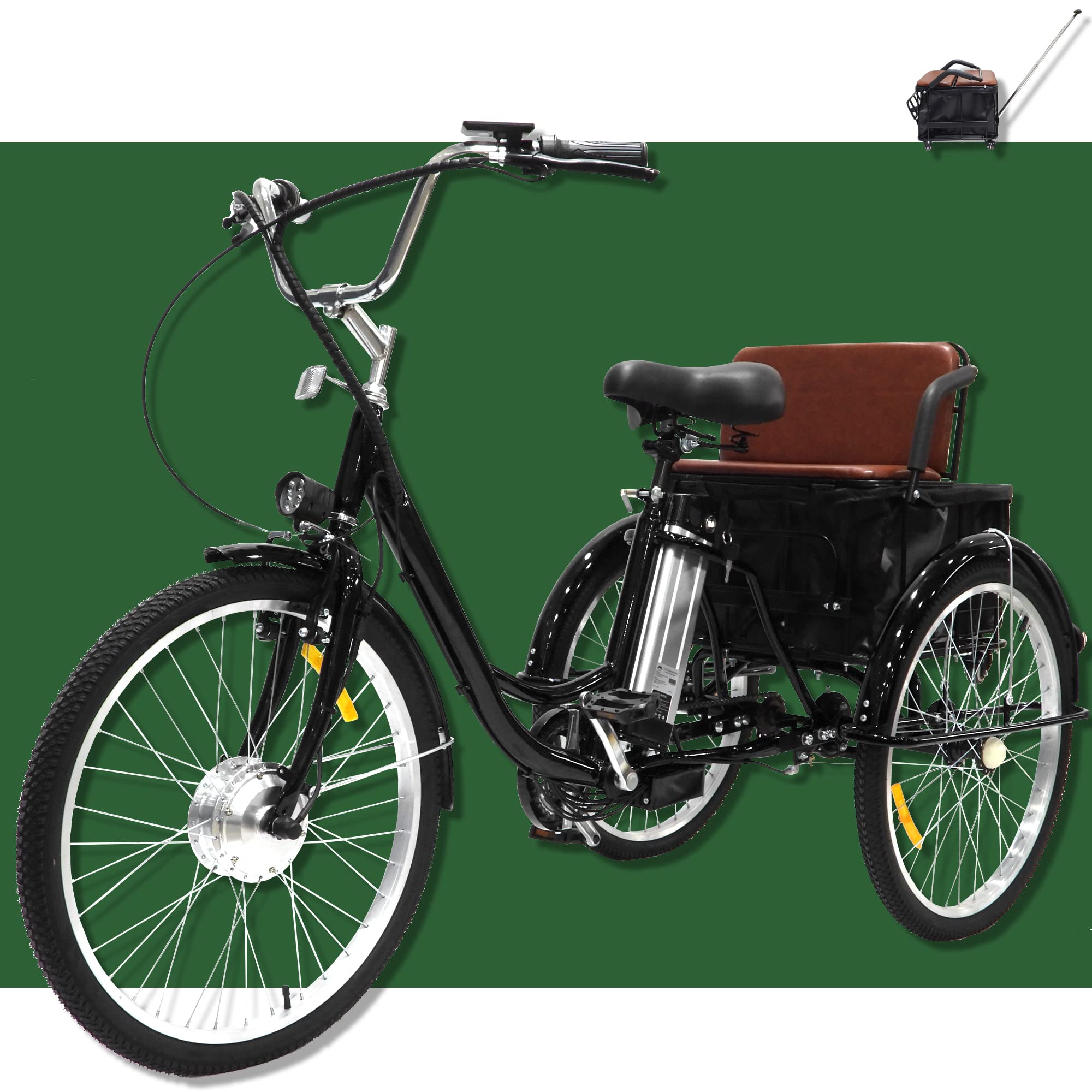 Buy SDLLG Adult Electric Tricycles 3 Wheel Electric Bike 24 Inch with