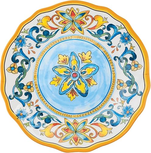 Miniatura 29 de UP ware Tuscany - Juego de vajilla de melamina de 12 piezas, juego de platos para exteriores, juegos de platos y cuencos, servicio para 4
